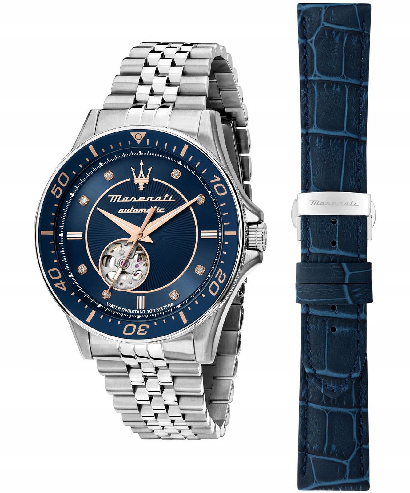 Pánské hodinky Maserati Sfida Open Heart Automatic Set