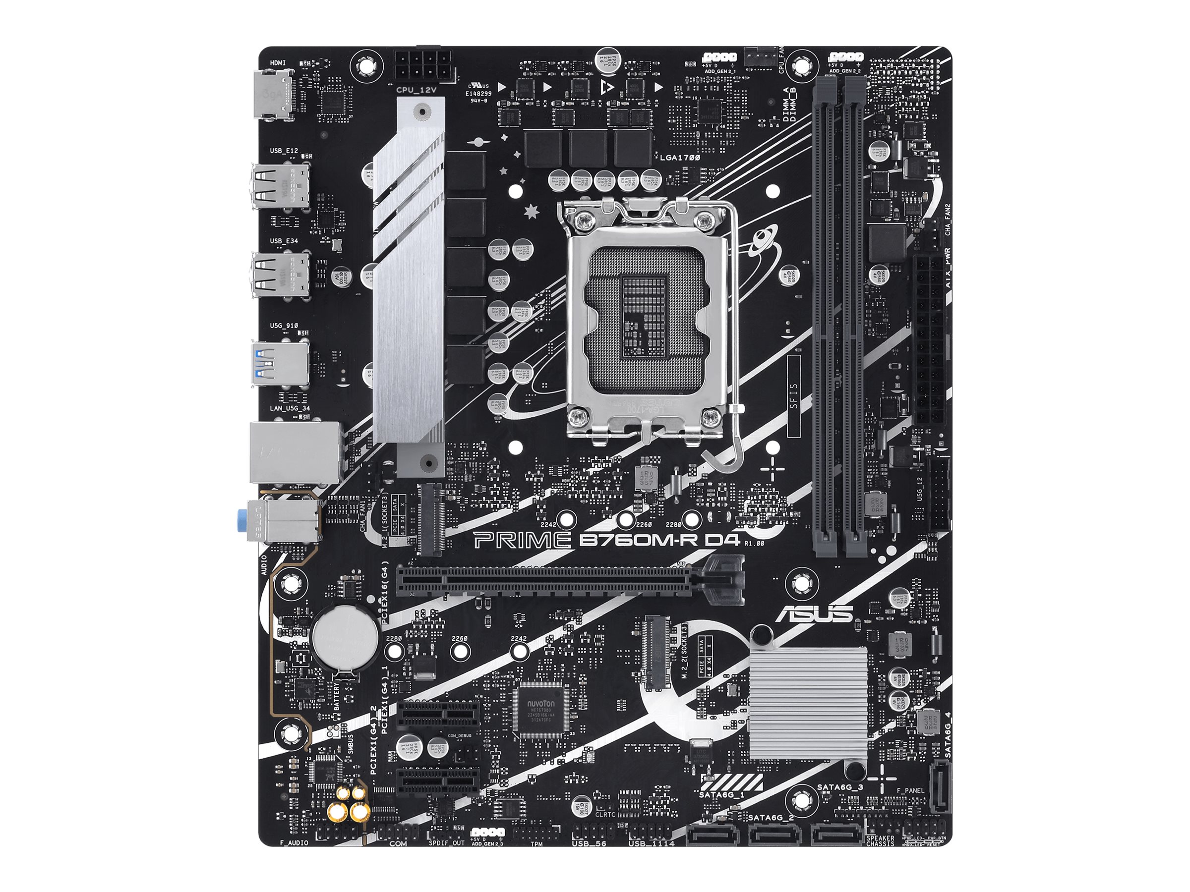 Asus Prime B760M-R D4 Rodina procesorů Intel Patice procesoru LGA1700