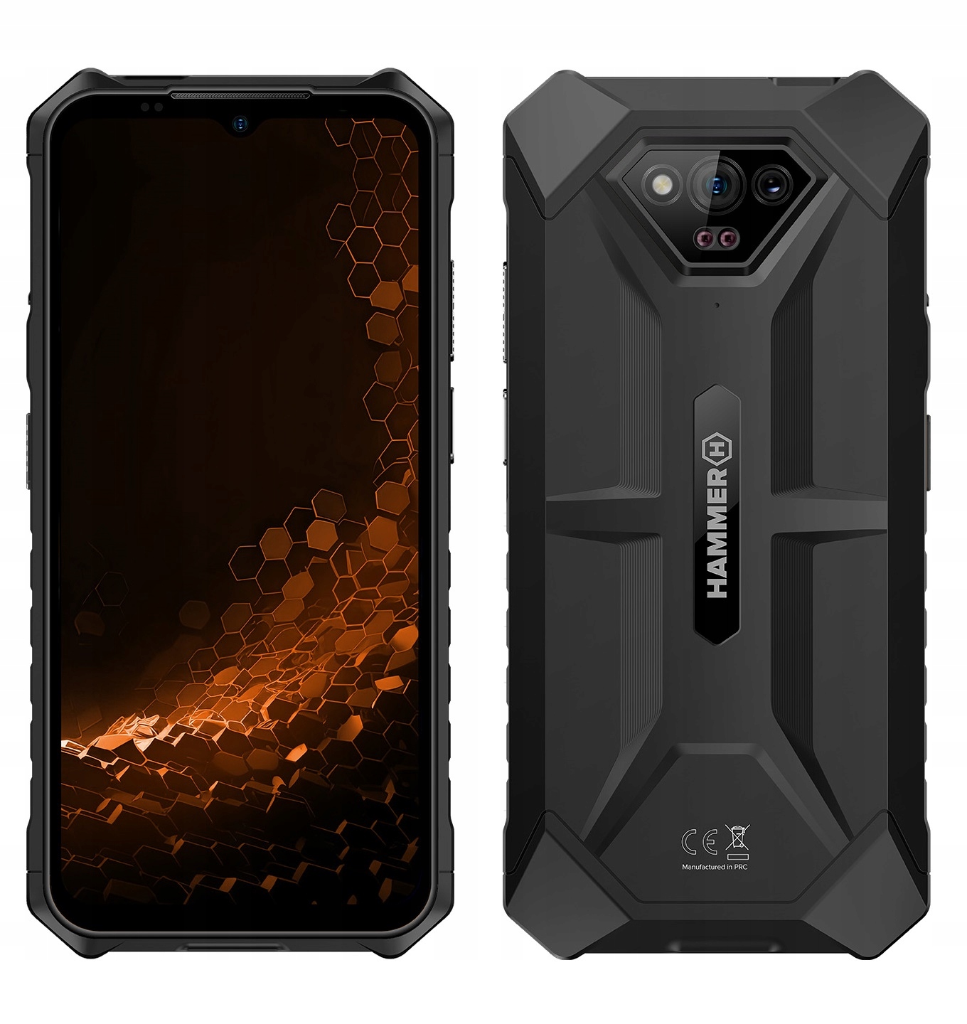 Hammer Iron 5 s nočním viděním IP68, odolný displej 6,5", baterie 6320 mAh 50 Mpx