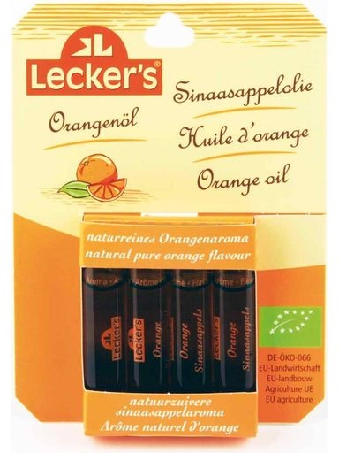 Levně Lecker`s Pomerančový aromat Bio 4x2 ml