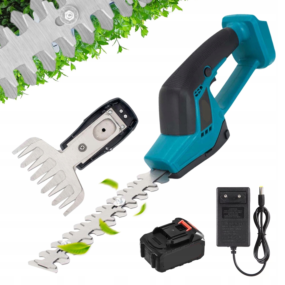 Nůžky Na Živý Plot 18V 2.6AH S Dvojitým Ostřím A Ergonomickou Rukojetí