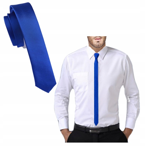 

Ultra Slim! 4cm Krawat Gładki Wąski Mikrofibra Us