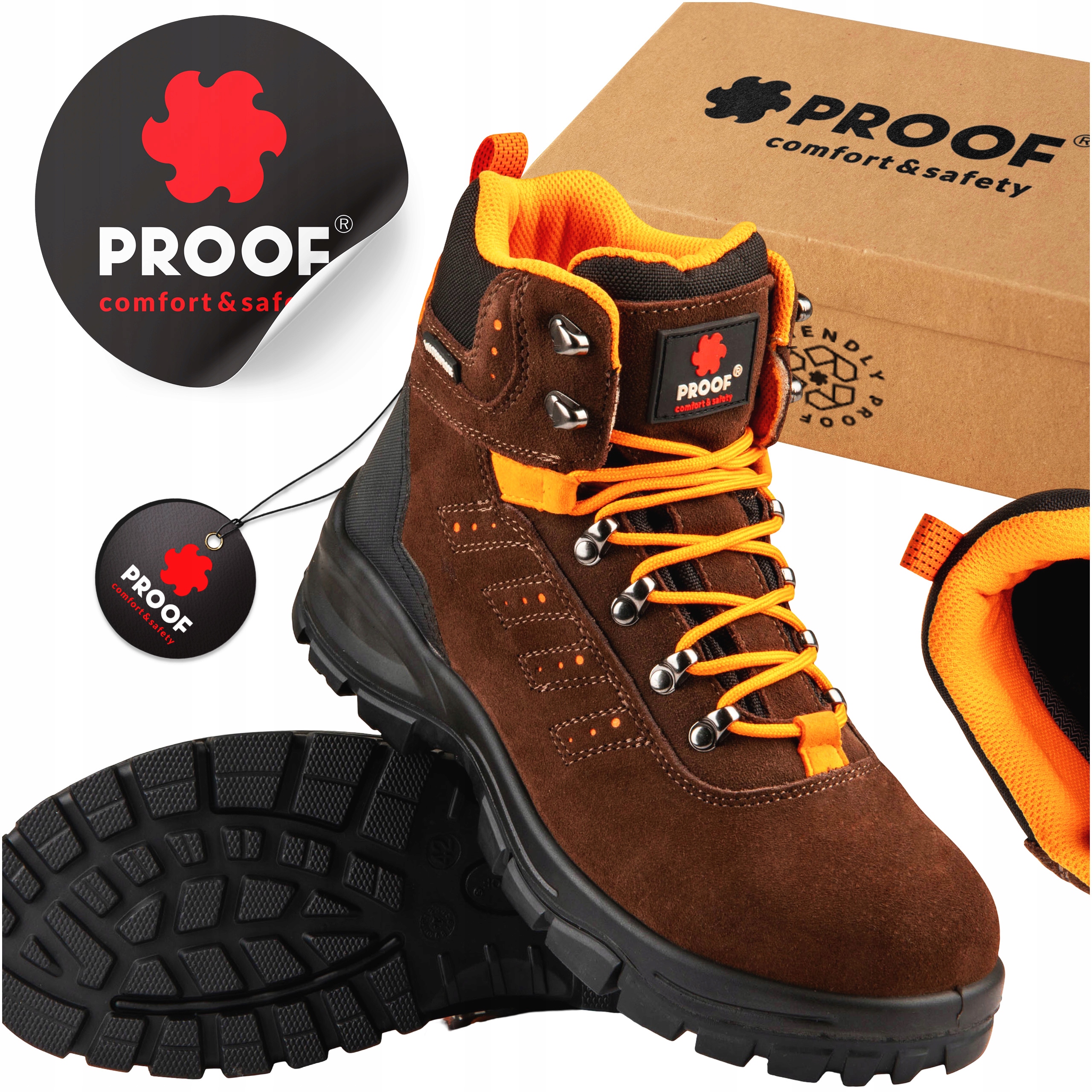 Pracovní Boty Vysoké Pánské Ochranné Boty Proof Trek Dintex S3S Vel 43