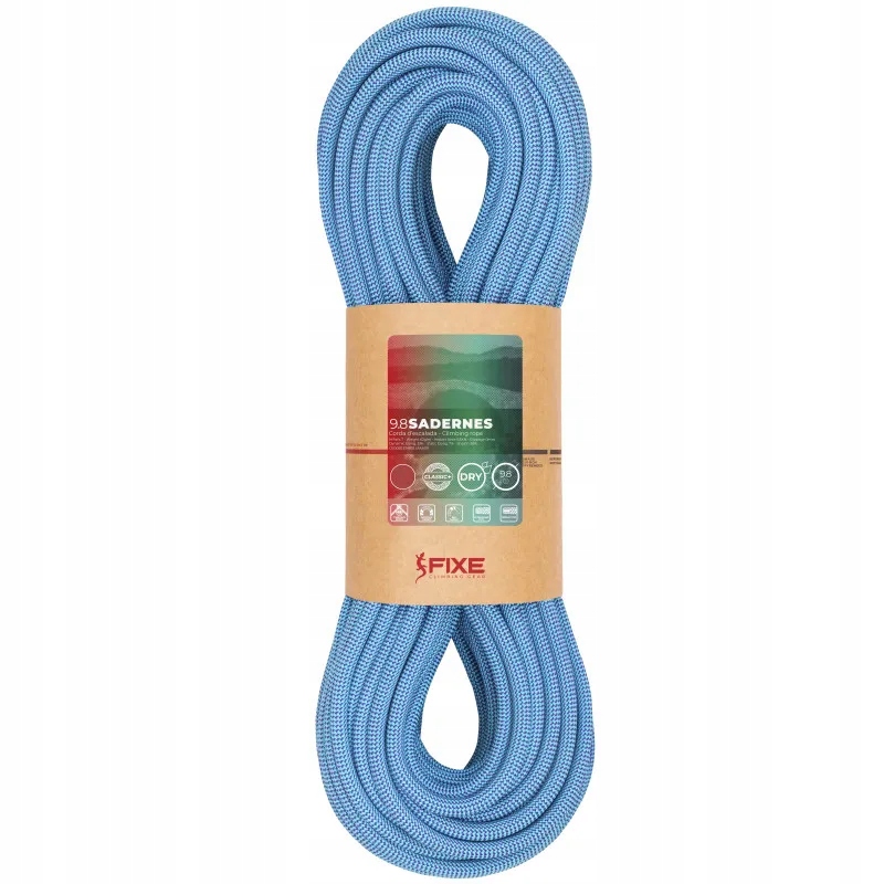 Lezecké lano Fixe Climbing Sadernes 9.8 mm Dry 70 m modré