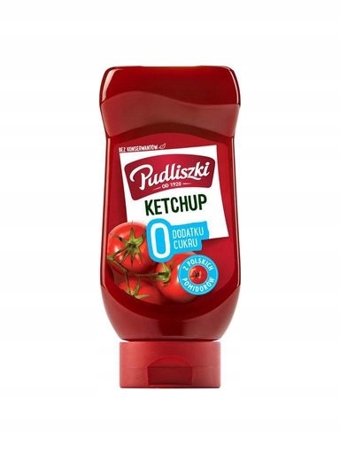 Levně 5 x Pudliszki Kečup Zero bez přidaného cukru 440 g