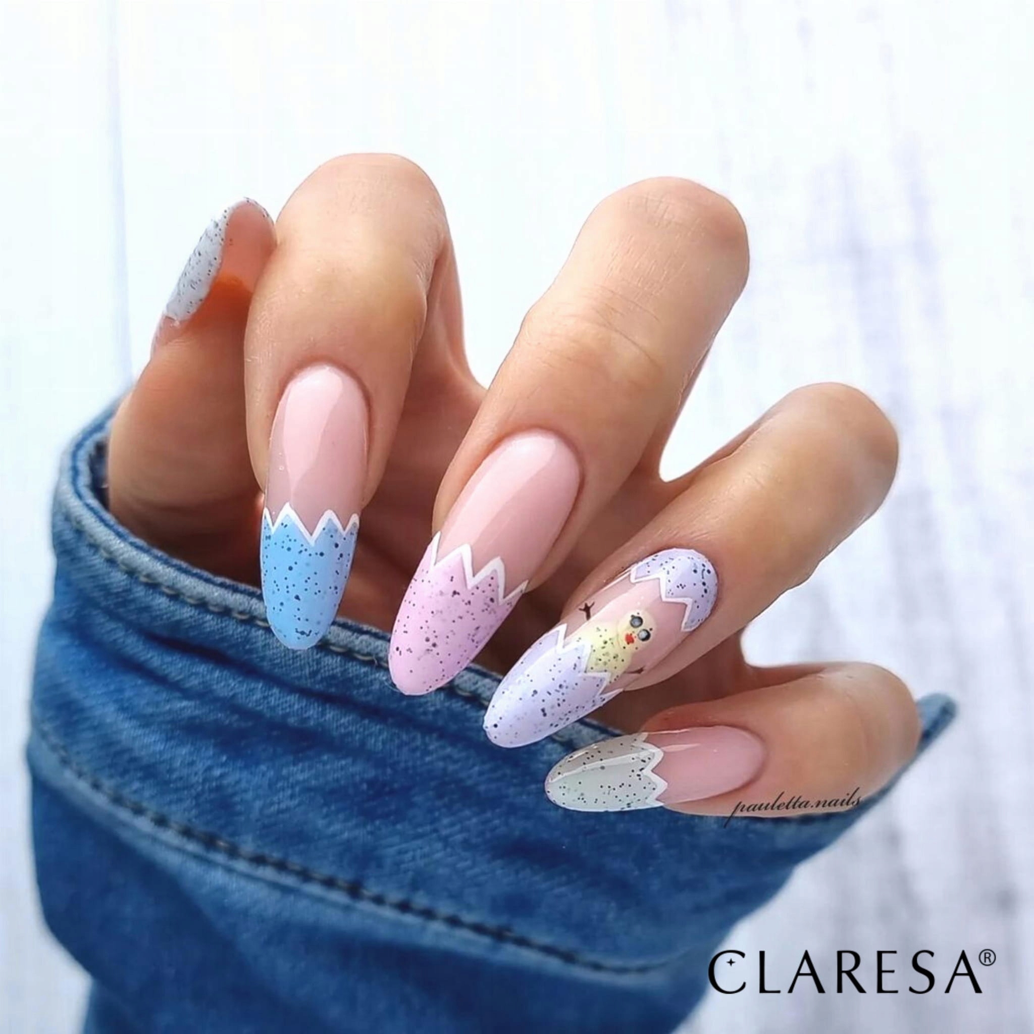 Claresa Marshmallow 10 гель-лак Uv/led пастельний синій точки — фото 9