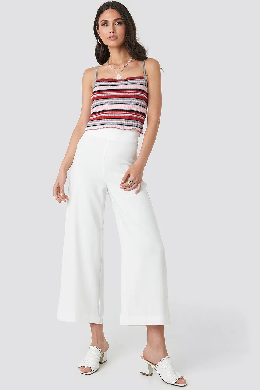 

M2888 Nowy Damski Crop Top Z Wiskozą Na-kd Xs