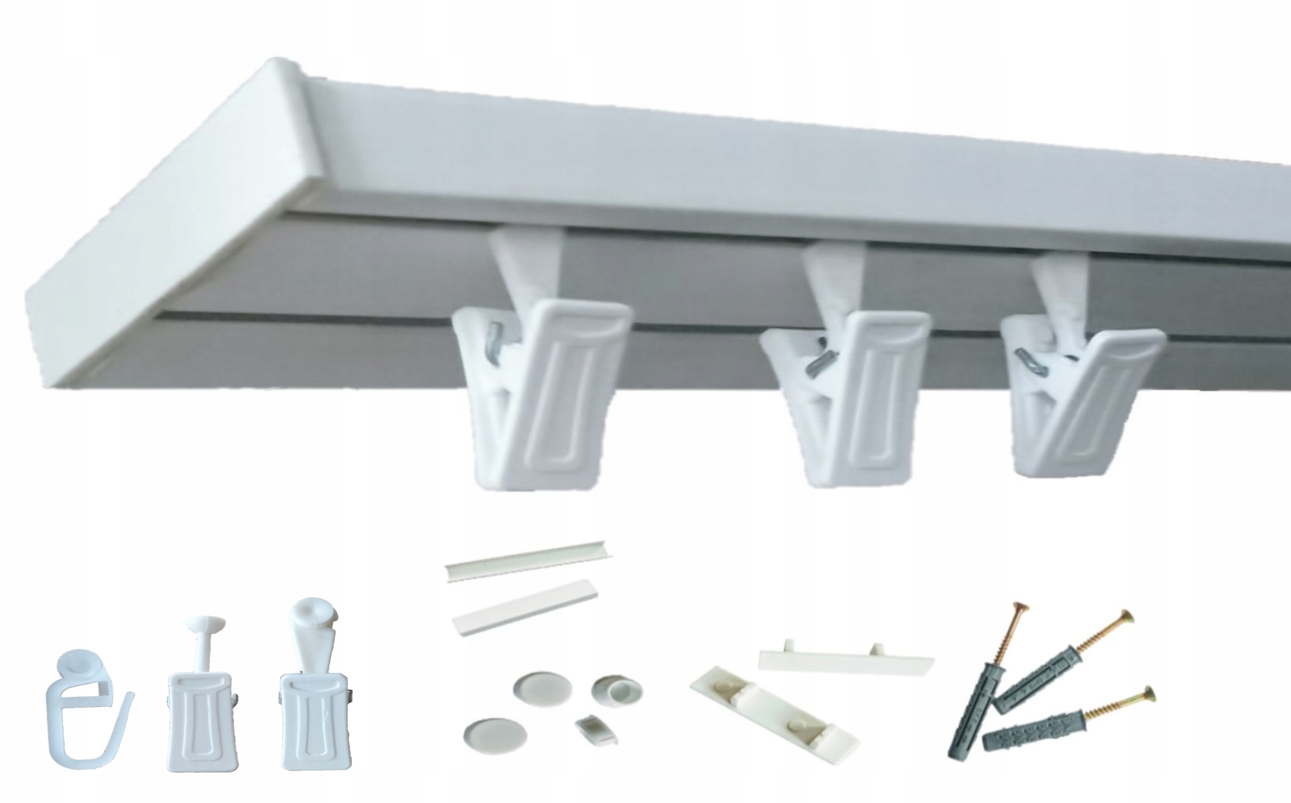 

Karnisz Szyna Sufitowa Dwutorowa Pcv 250 cm.