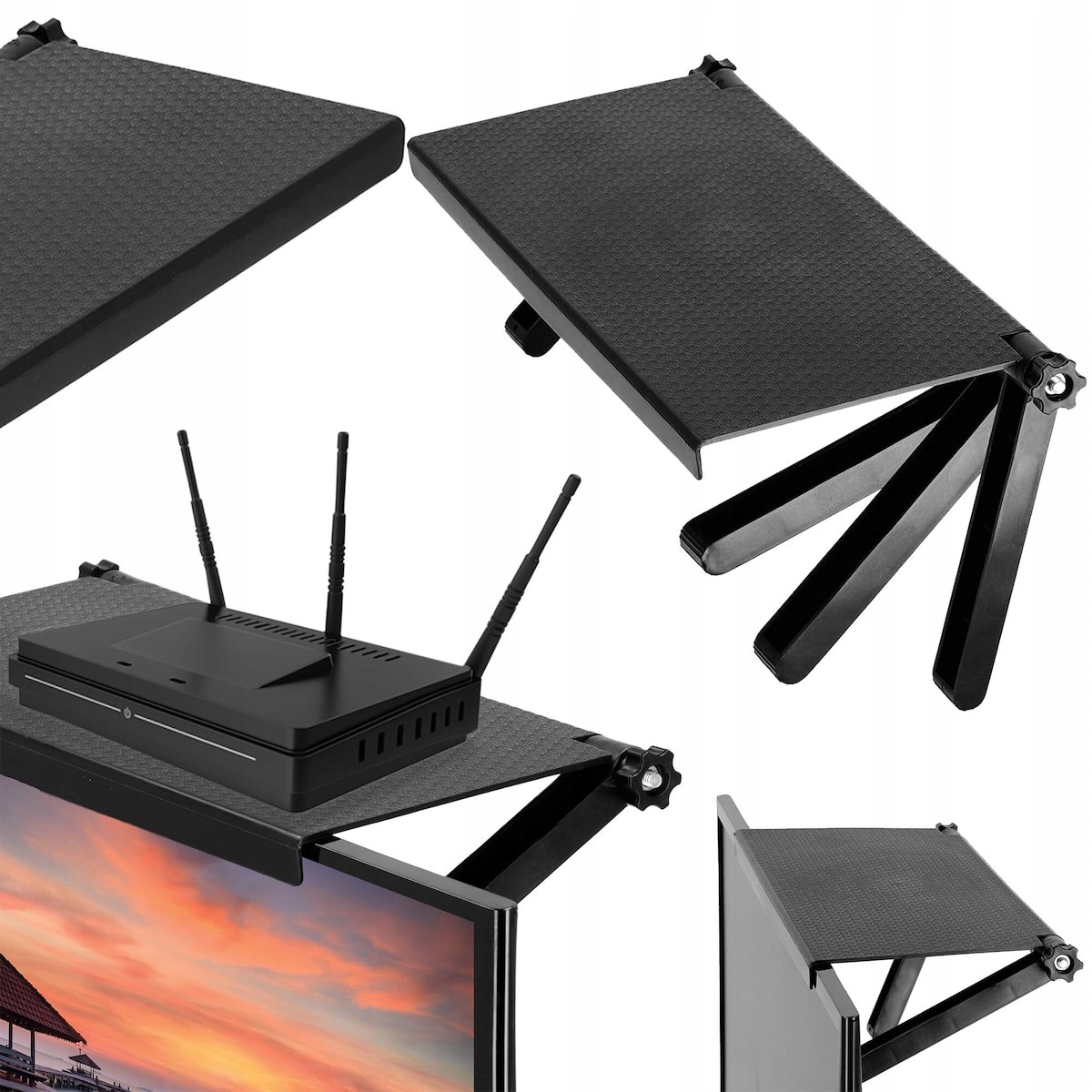 

Półka Na Tv Monitor Nakładana Uchwyt Dekoder Dvbt