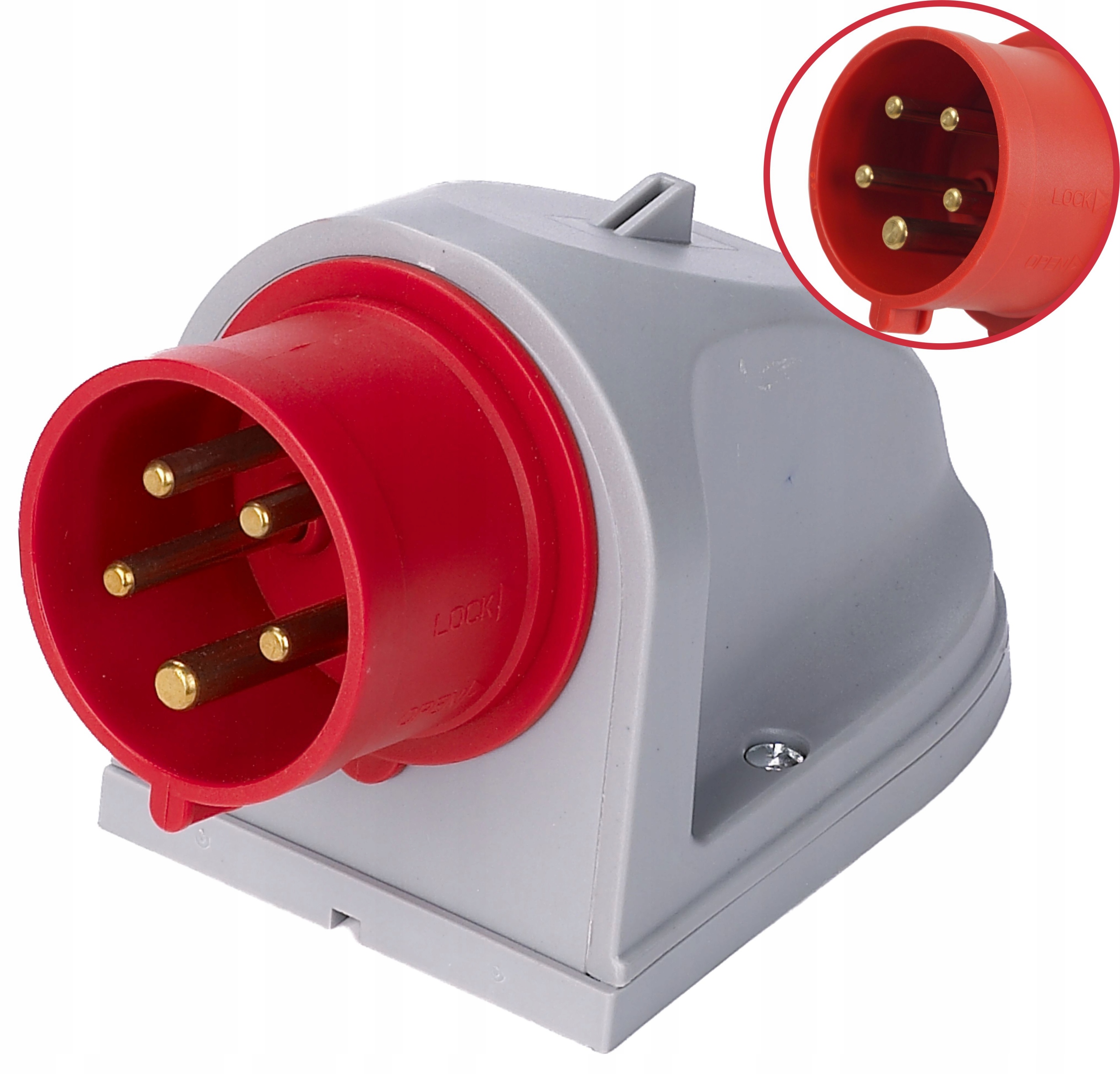 

Wtyczka Stała Odbiornikowa Siłowa 32A 5P 400V IP44