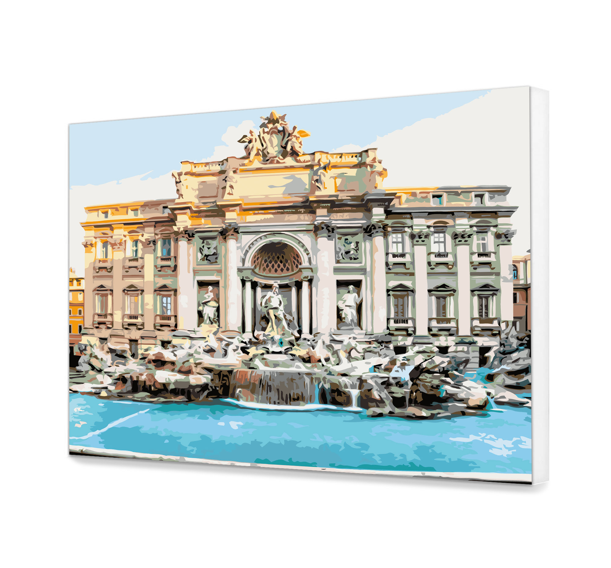 Fontána di Trevi v Římě Malování Sada 50x60