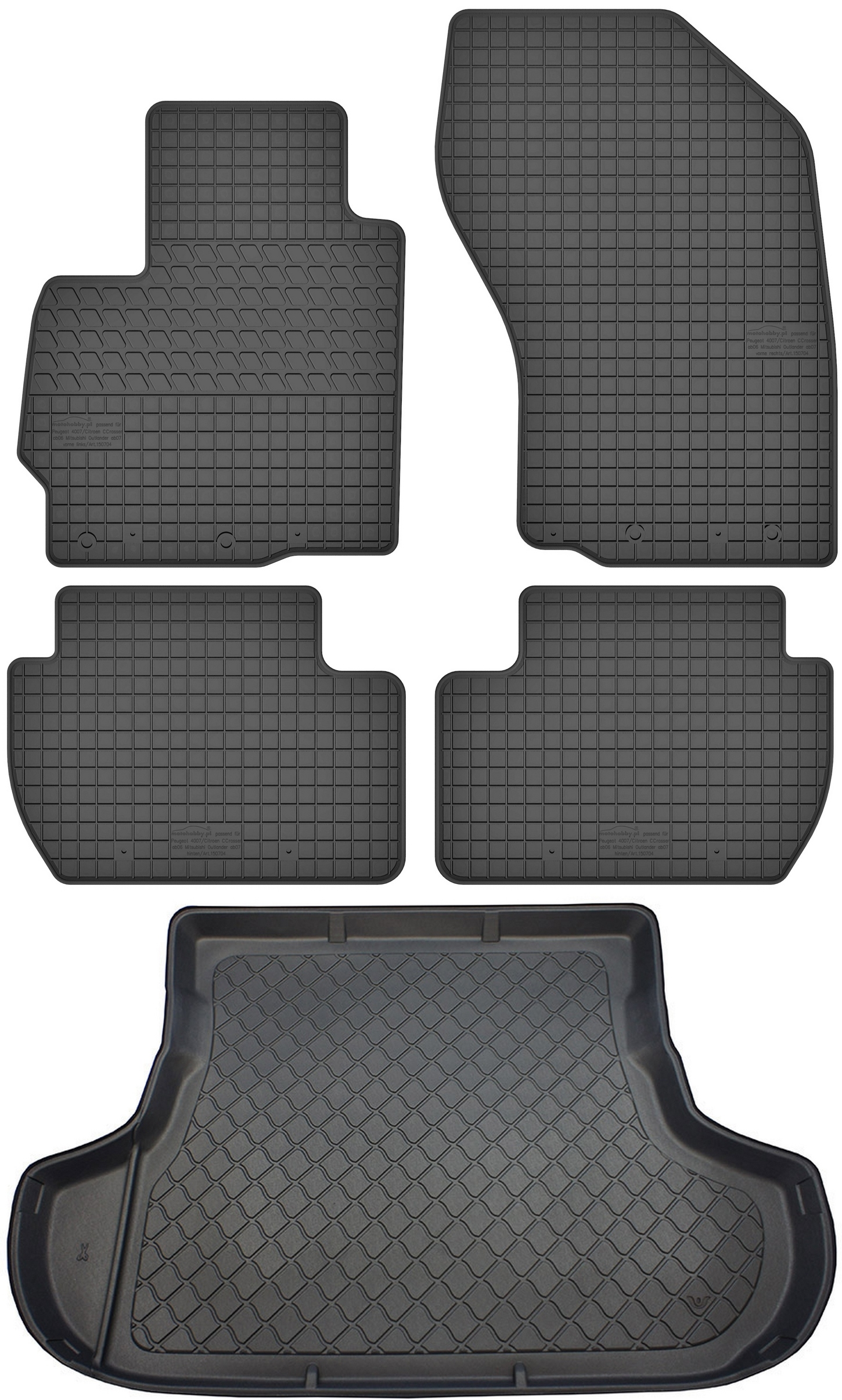 Peugeot 4007 Suv od roku 03.2007-08.2012 Set Koberce batožinový priestor