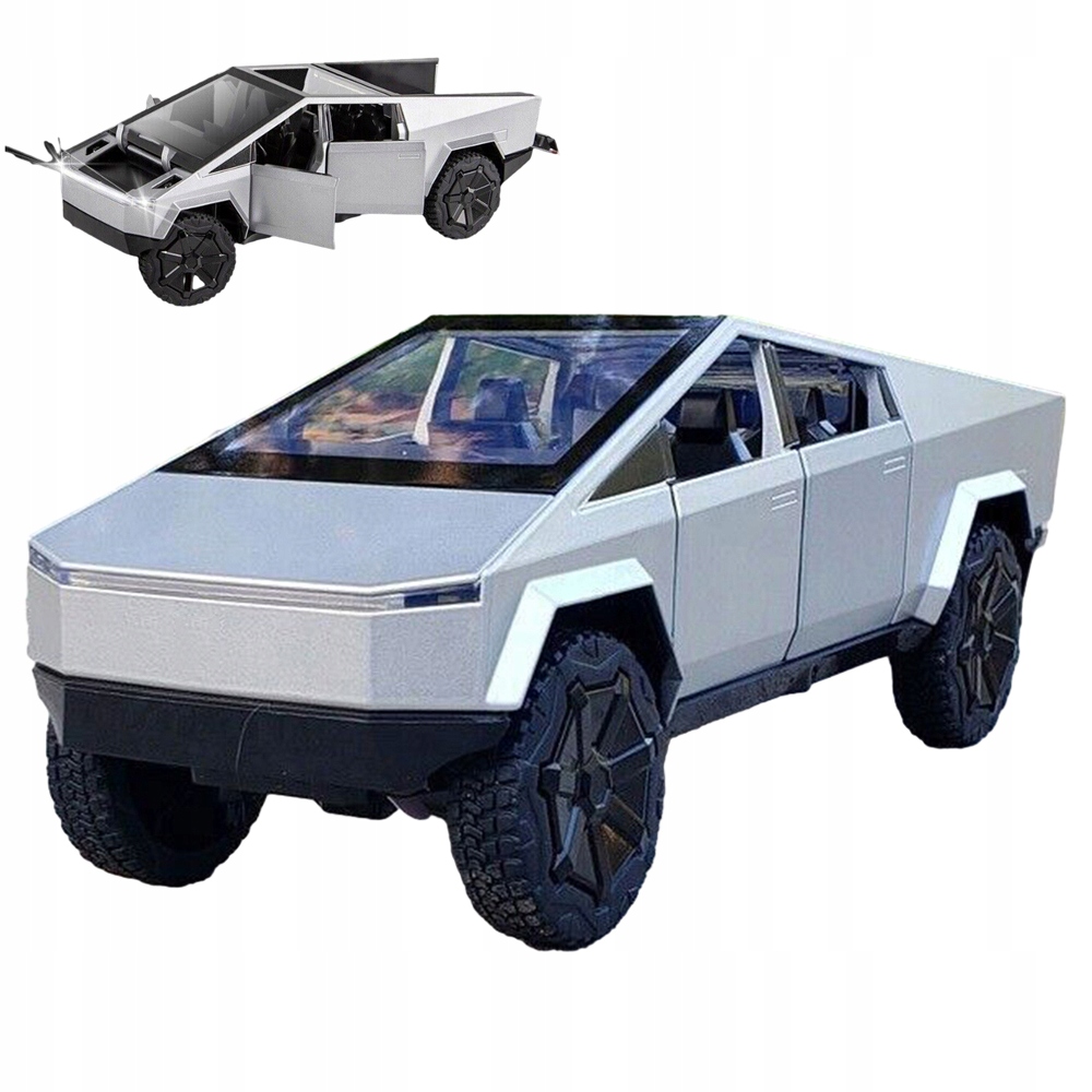 Auto Model Auta Tesla 1:24 Stříbrný dárek