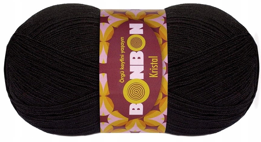 Włóczka BonBon Kristal 100gr kol. 98206 czarny