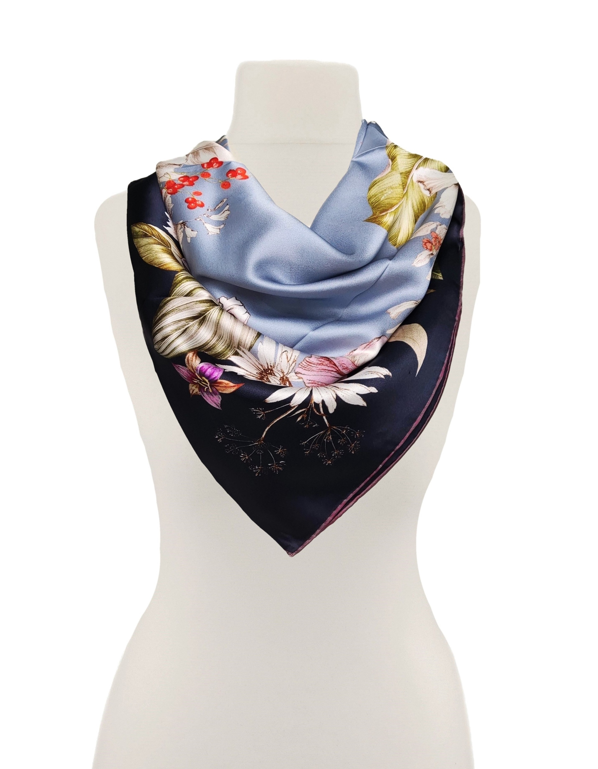 100% Hedvábí, Značkový Šátek, Šátek, Prémiová Kvalita