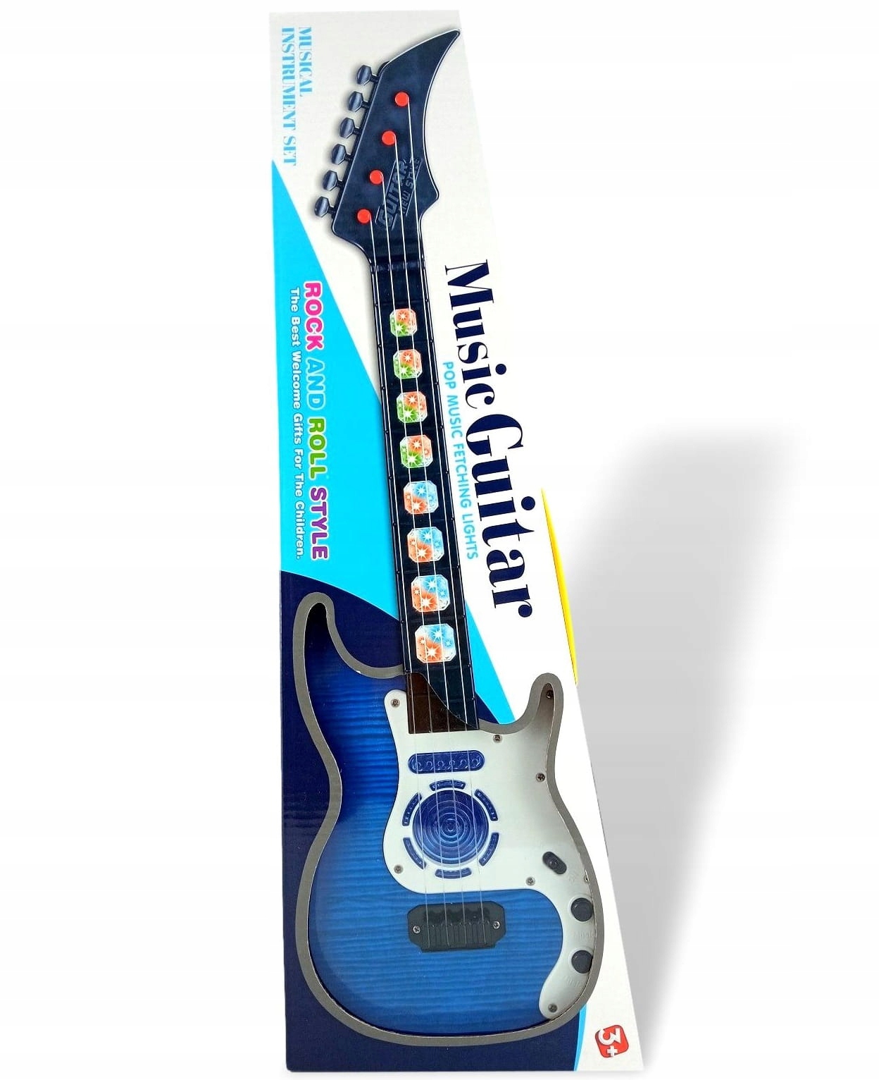 GITARA ROCKOWA DZIECI ŚWIECI GRA STRUNY INSTRUMENT Marka bez marki