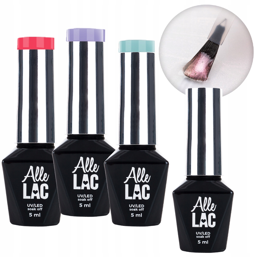 

3 x Lakier Hybrydowy 5 ML Top Z Drobinkami