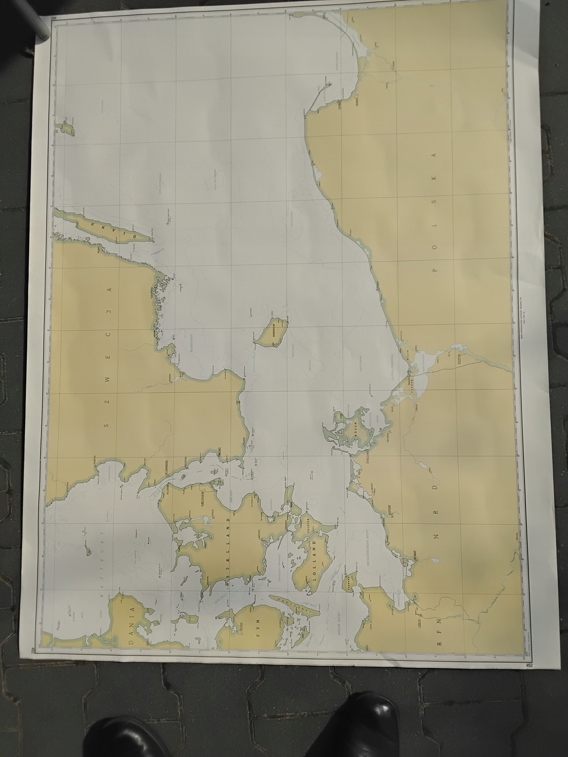MAPA MORSKA - BAŁTYK NR 452