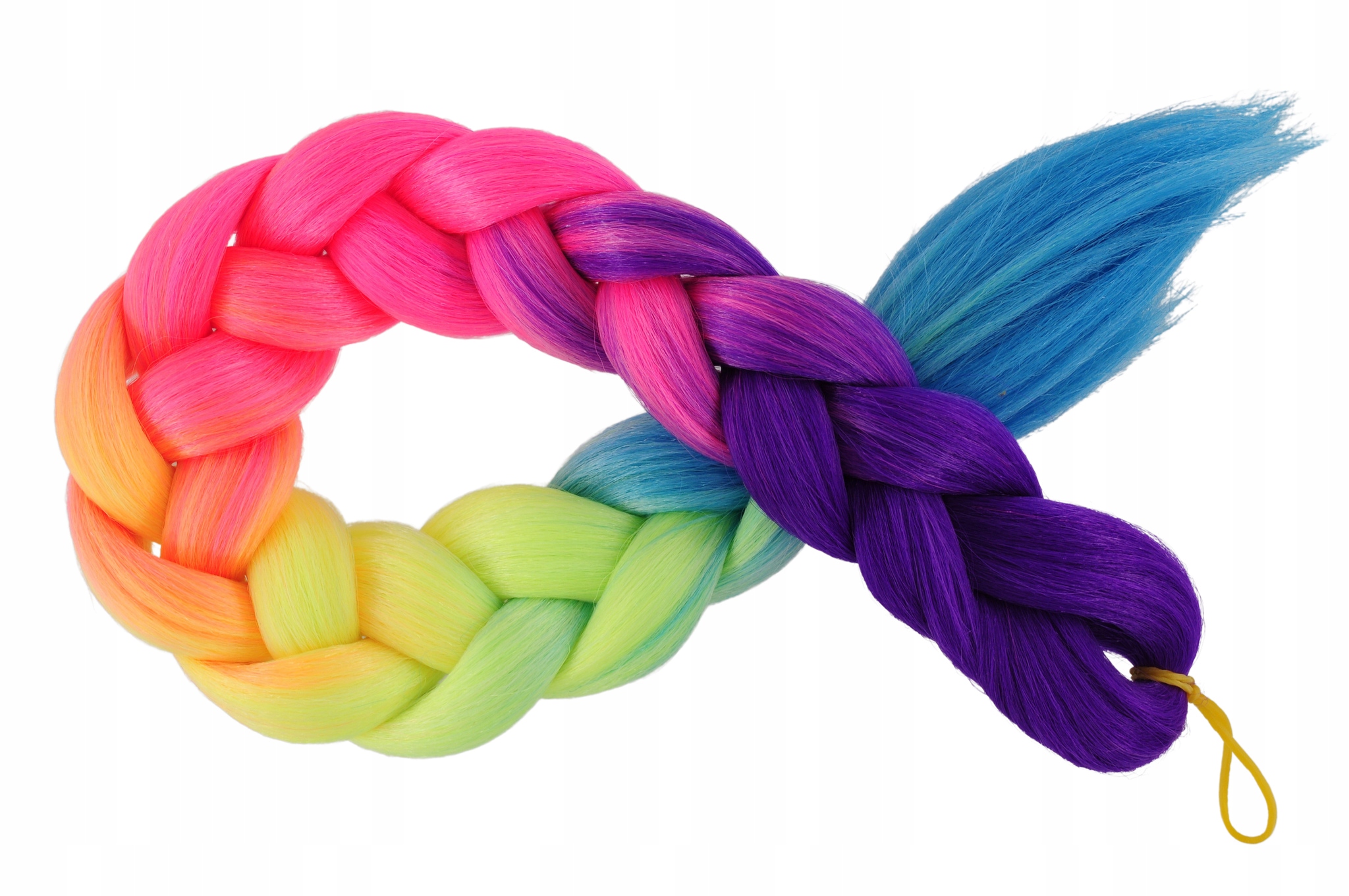 WŁOSY SYNTETYCZNE PROSTE KOLOROWE WARKOCZE 4K.024