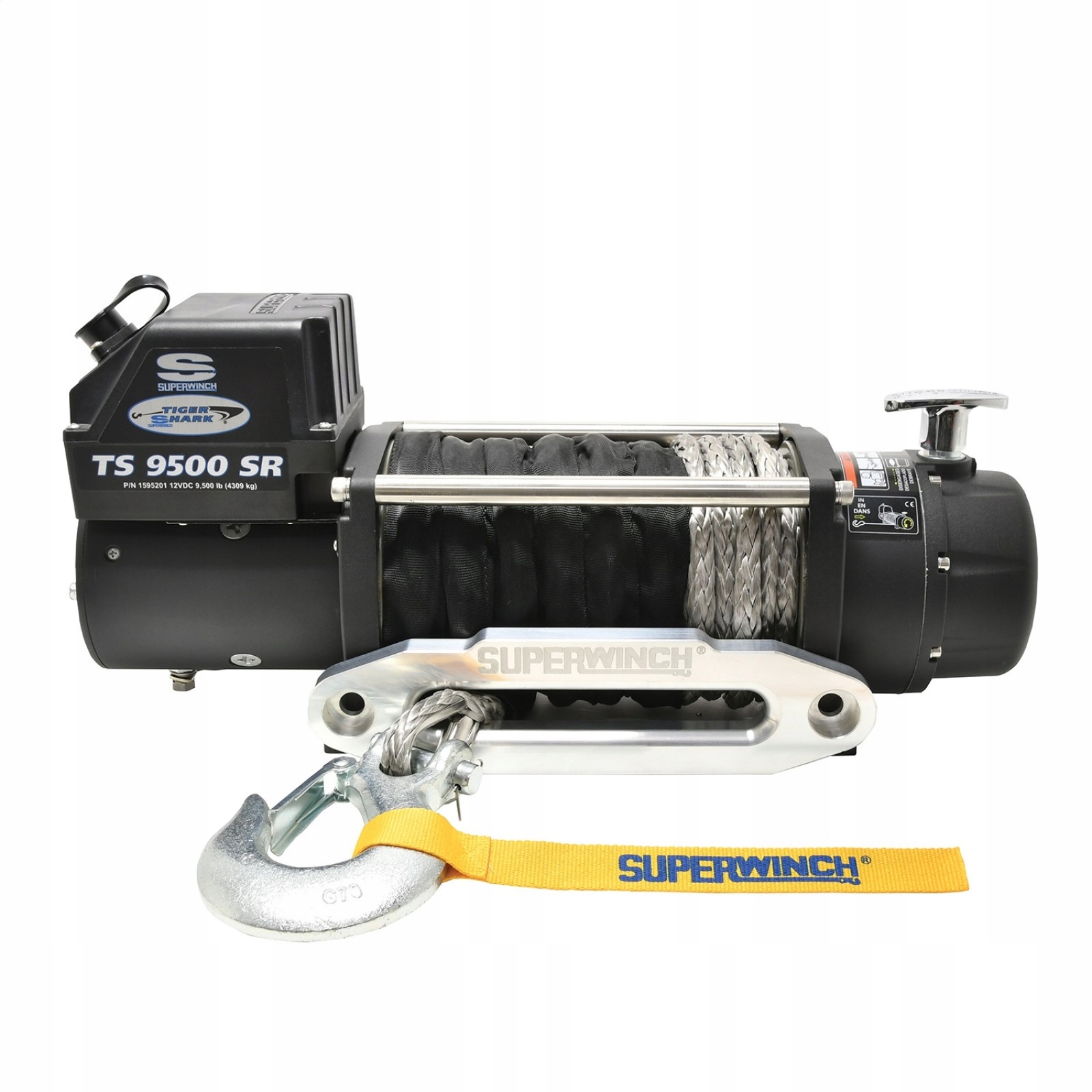 Navijak Superwinch 9500 lbs Tigershark 12V syntetický Mbl 4309 kg odťahovák