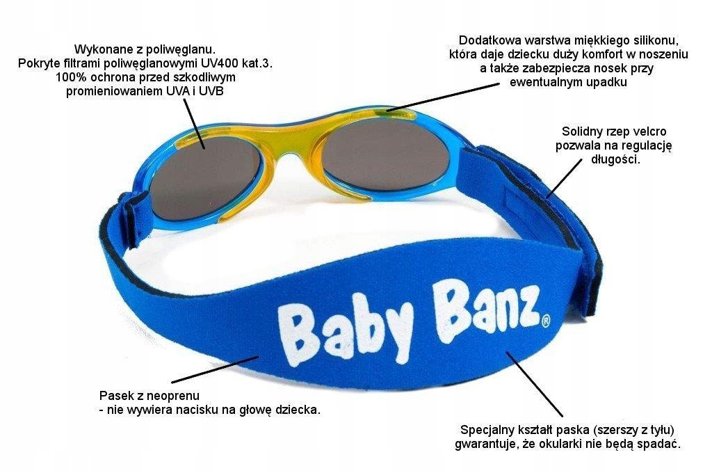 Dětské sluneční brýle 2-5let UV400 BANZ za 270 Kč - Allegro