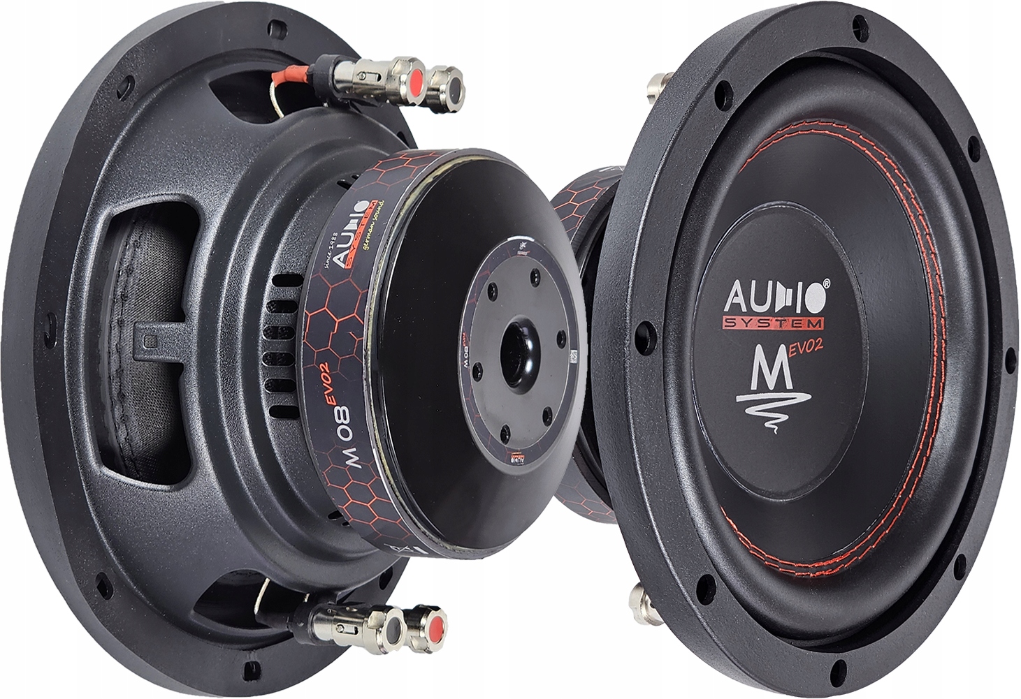 Basový reproduktor do auta 20 cm 200 mm 2x2 Ohm) Audio System M08 EVO2
