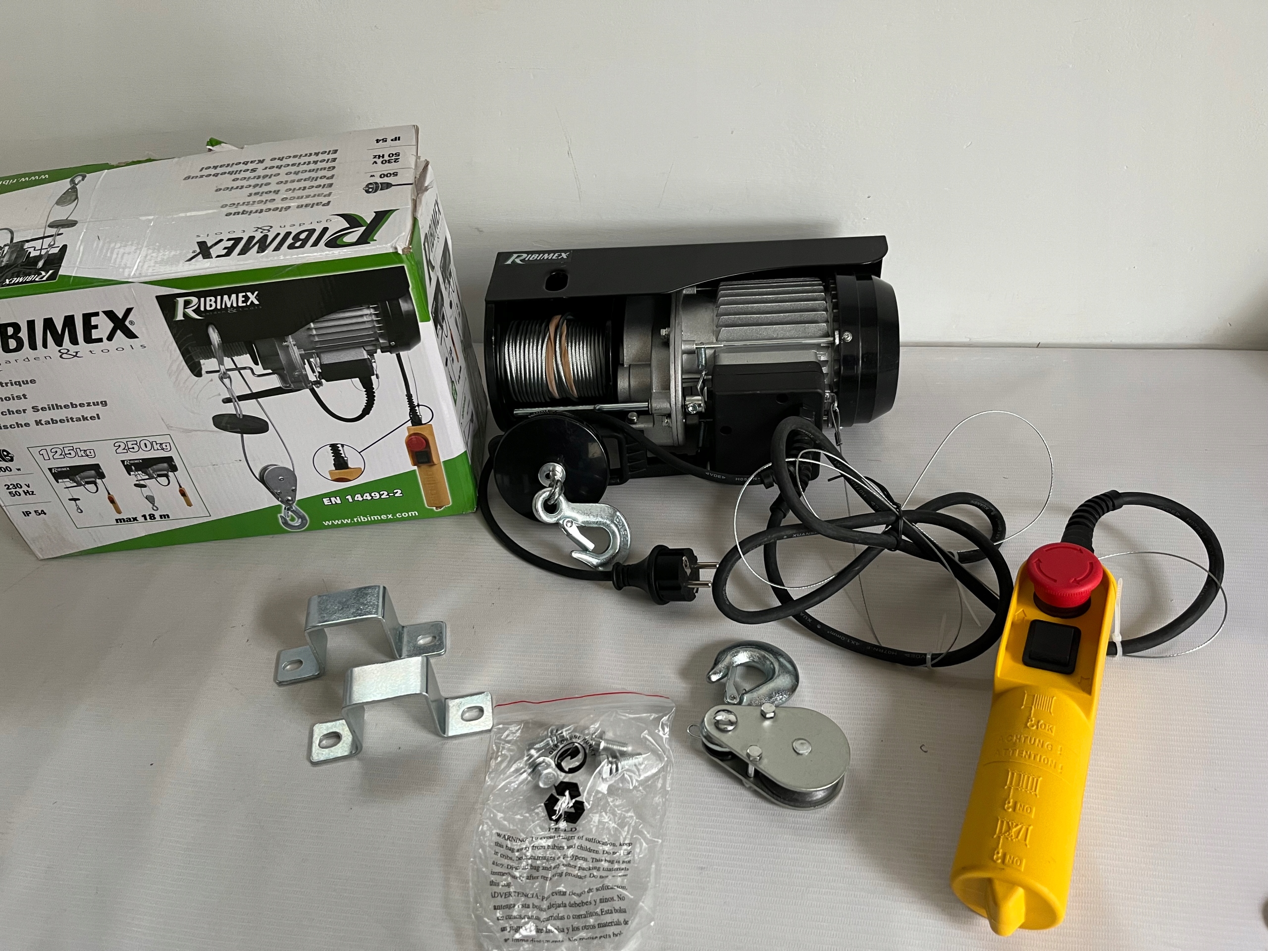 Лебідка 220V 250 / 500KG