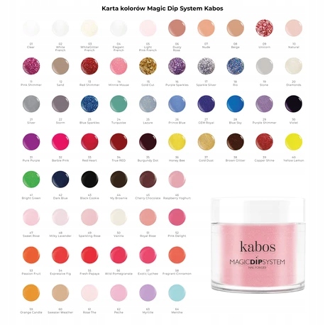 KABOS Magic Dip System puder do manicure tytanowego 70 Burgundy Elation 20g Marka Kabos