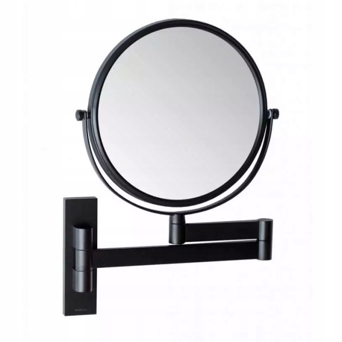 Kosmetické zrcátko jednoduché výklopné 22.01330-B černé X3 Stella