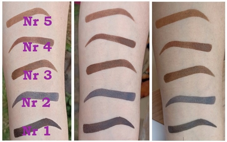 STEMPEL DO BRWI POMADA 10 SZABLONY czarny X1 Marka inna