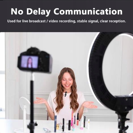 BEZPRZEWODOWY 2X MIKROFON KRAWATOWY DLA type-c Rodzaj dynamiczny