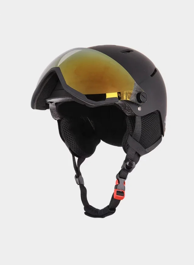 Kask Narciarski Z Goglami Dziecięcy 4F Zimowy Narty Snowboard S