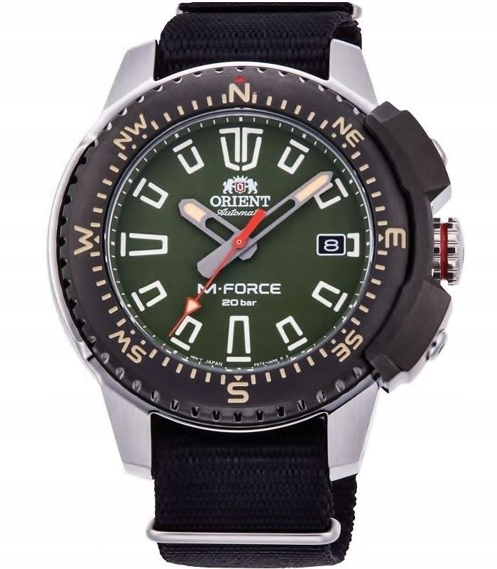 Orient Mechanické sportovní hodinky M-force RA-AC0N03E10B 45,00 mm 20 Atm