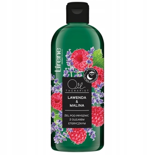 LIRENE ŻEL POD PRYSZNIC 400ML OIL LEWENDA MALINA