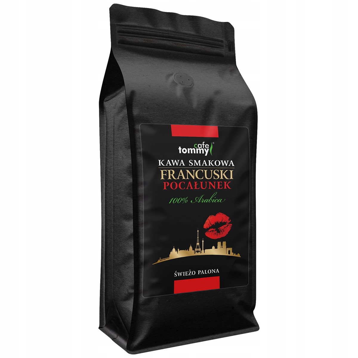 Levně Káva zrnková ochucená 1 kg 100% Arabica Francouzský Polibek Čerstvě pražená