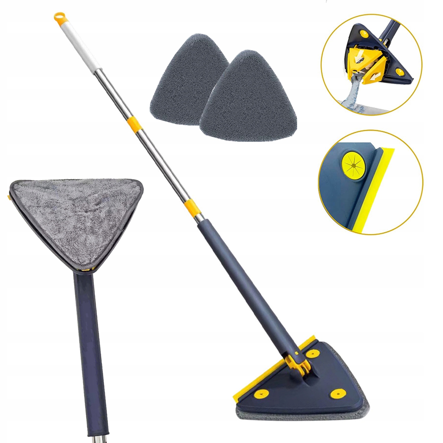 Levně Mop na okna s rozprašovačem 127 cm, otočný, pro snadné čištění