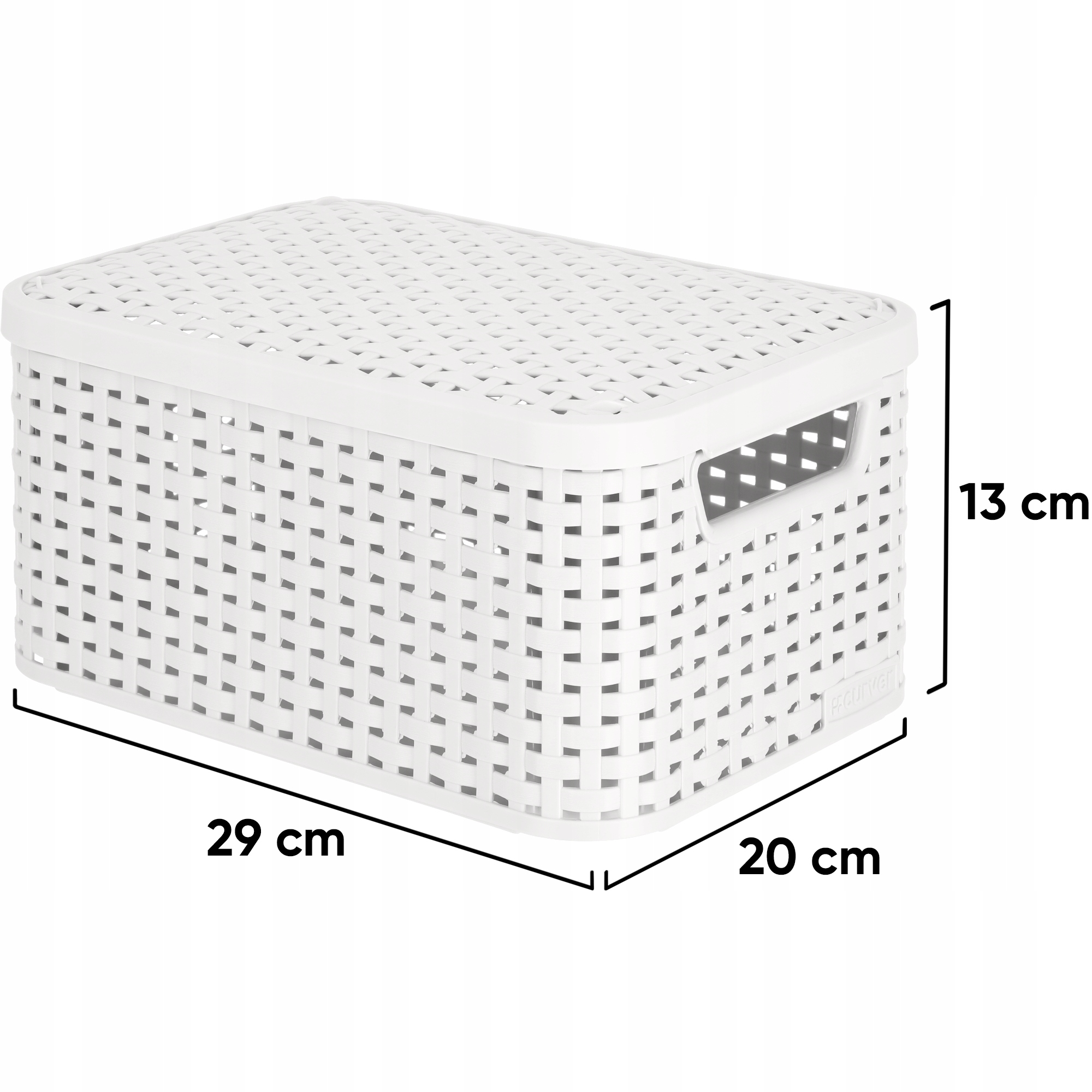 CURVER KOSZYK POJEMNIK ORGANIZER Z POKRYWKĄ 6L Marka Curver