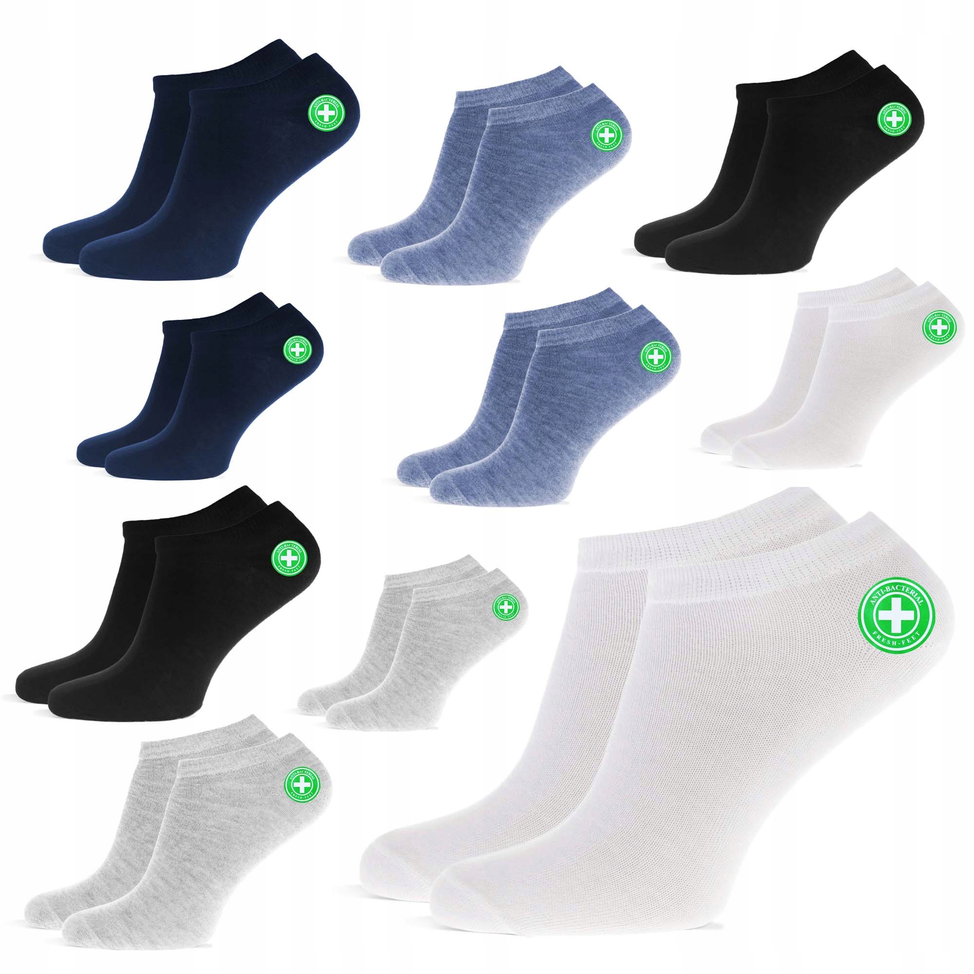 

10x Stopki Bambusowe Skarpetki Komfortowe Męskie