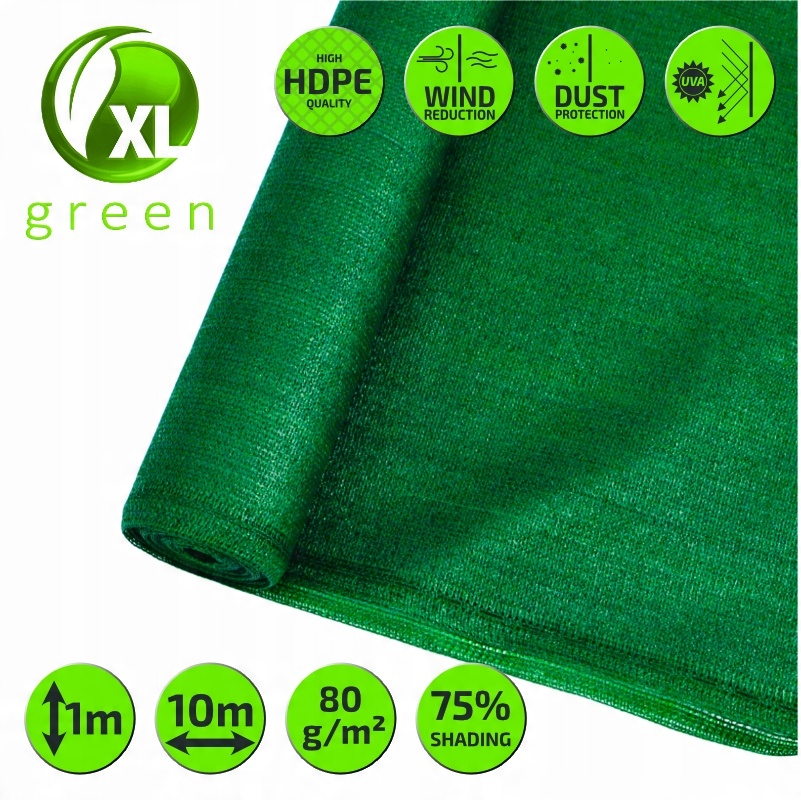 

Siatka cieniująca/osłonowa 1.0x10m Hdpe 80g/m2 Uv