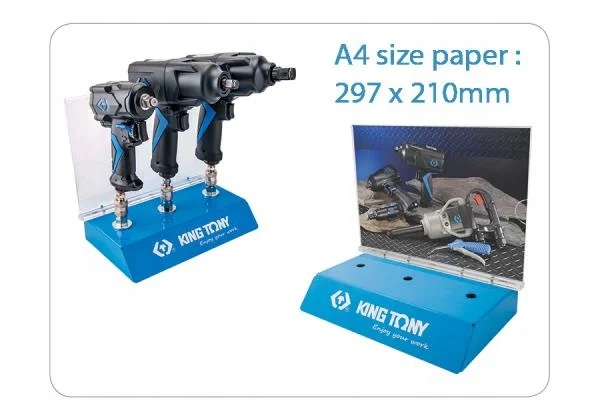 STOJAK EKSPOZYCYJNY DO TRZECH KLUCZY UDAROWYCH 1/2&quot;, 3/4 King Tony Marka King Tony