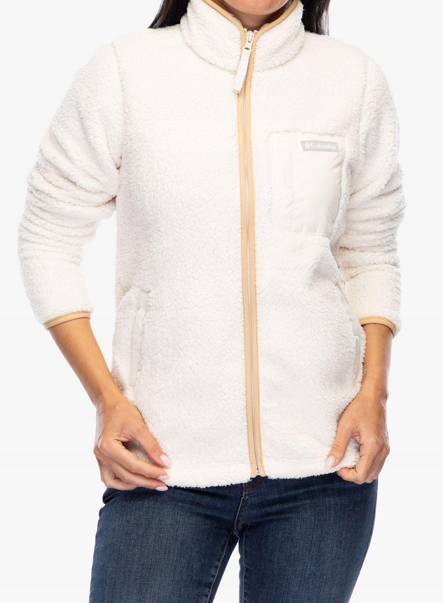 Fleecová Mikina dámský Columbia West Bend Full Zip II chalk S