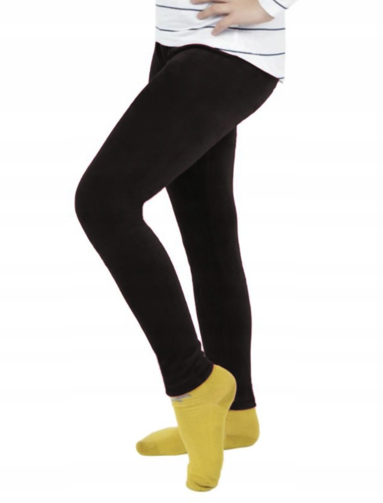 

legginsy getry welur moraj czarny 122-128