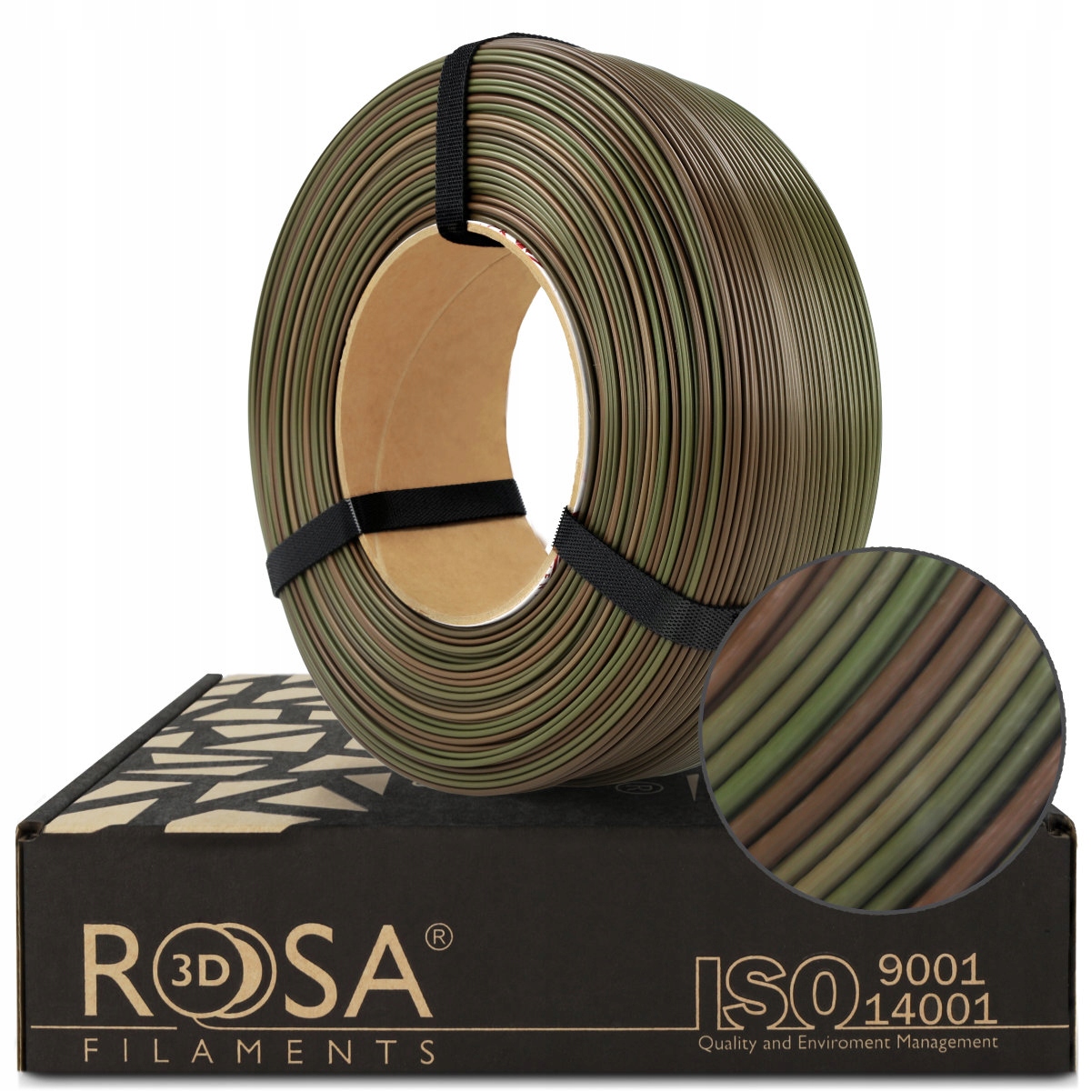 Filament Rosa3D ReFill Pla Rainbow Army Forest 1kg 1,75mm