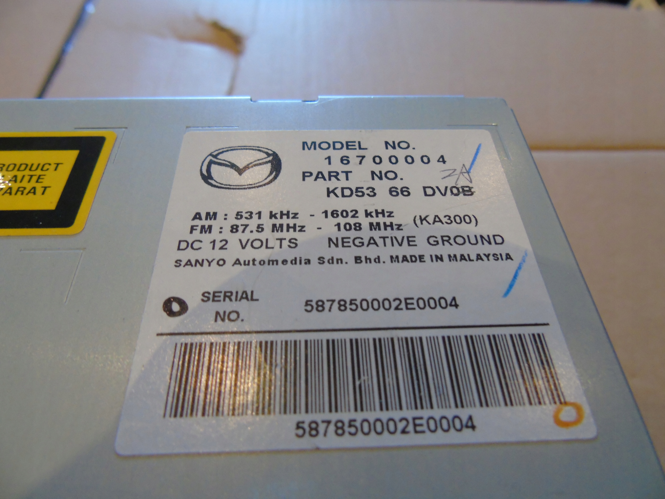 IDEALNA KPL. RADIO navigation MAZDA CX5 9