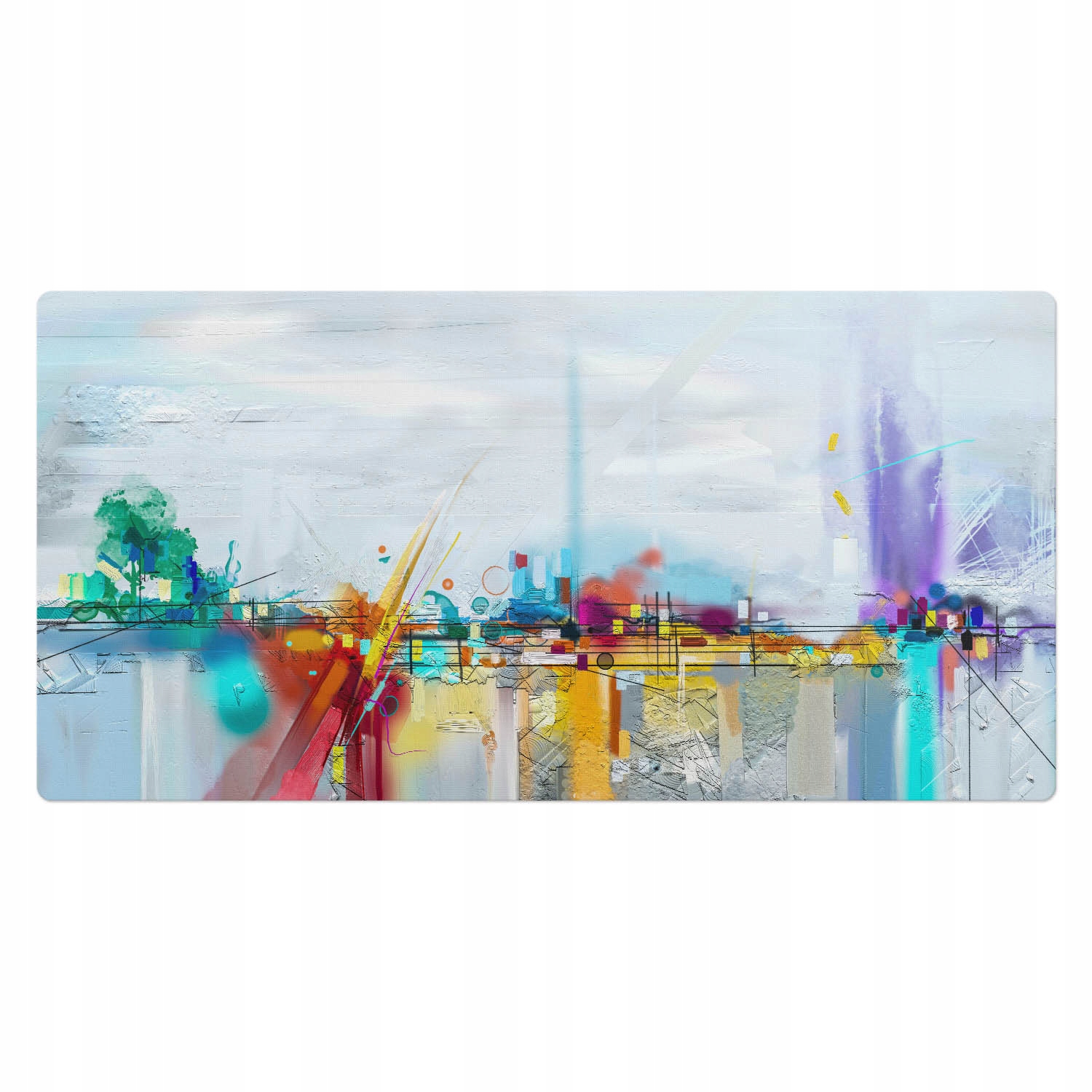 Ochranná podložka na pracovní desku pro firmu, pracoviště Moderní krajina 100x50 cm