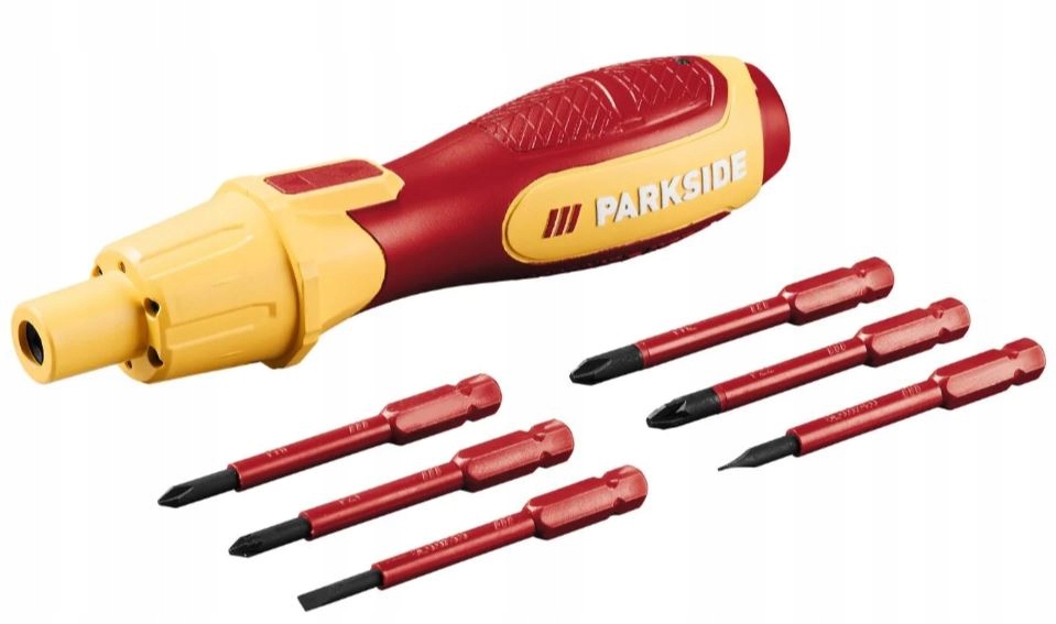 Wkrętak akumulatorowy 4V Groty izolowane 6szt. 1000V Pasd 4 C2 Parkside