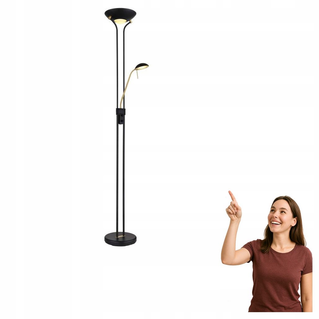 Podlahová lampa Leonas 59020B Globo