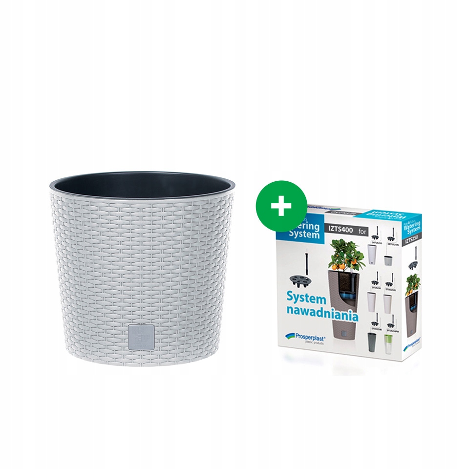 

Doniczka Rato Low DRTUS400L ratan system Biała