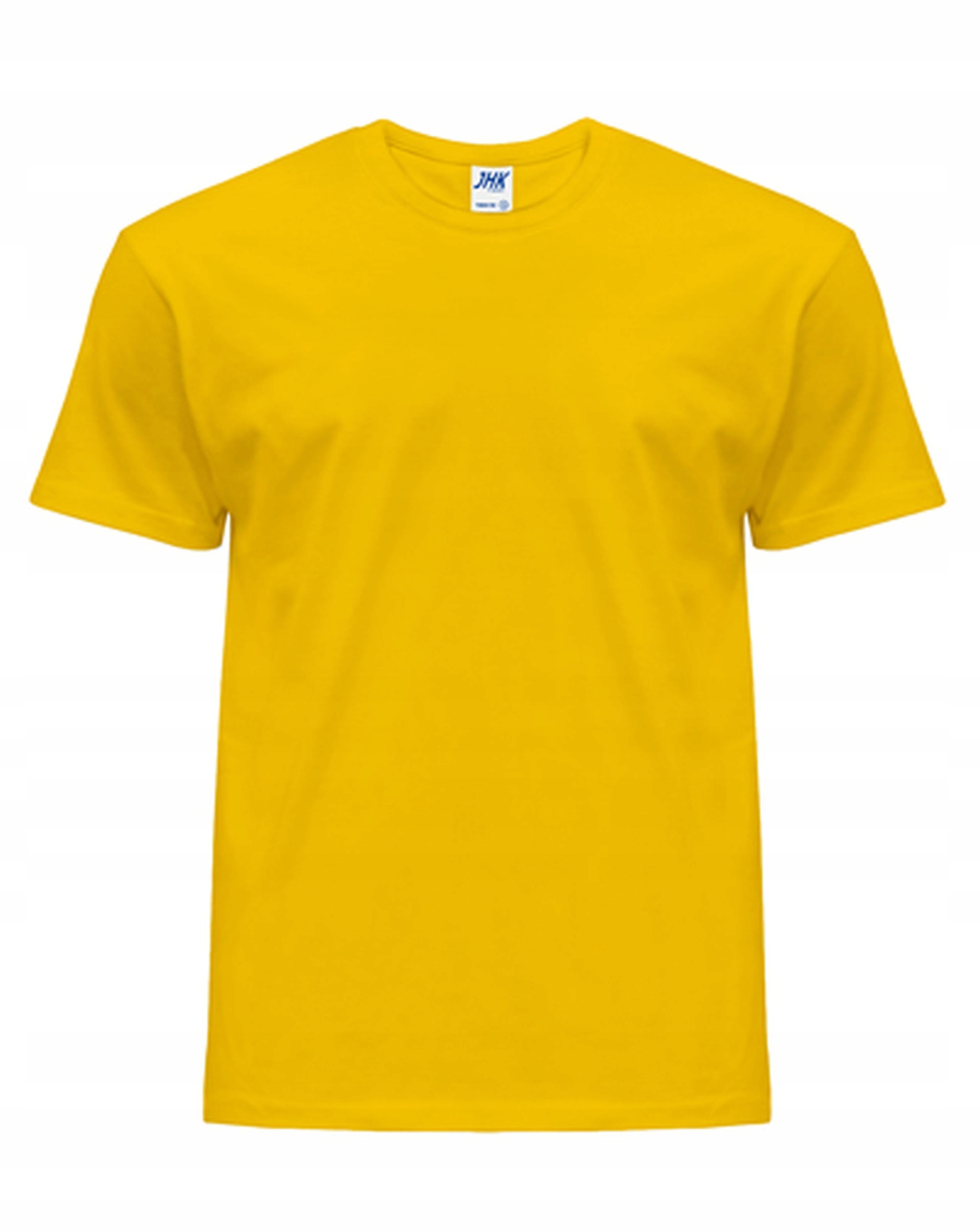 

T-shirt koszulka bawełna męska wygodna żółty