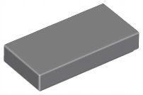 

Lego 3069b tile płytka 1x2 c. szary 10 szt Nowy